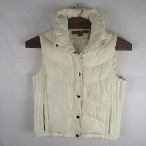 Womens Kenneth Cole Reaction Down Puffer Vest Jacket‎ Full Zip Sz 2XL White